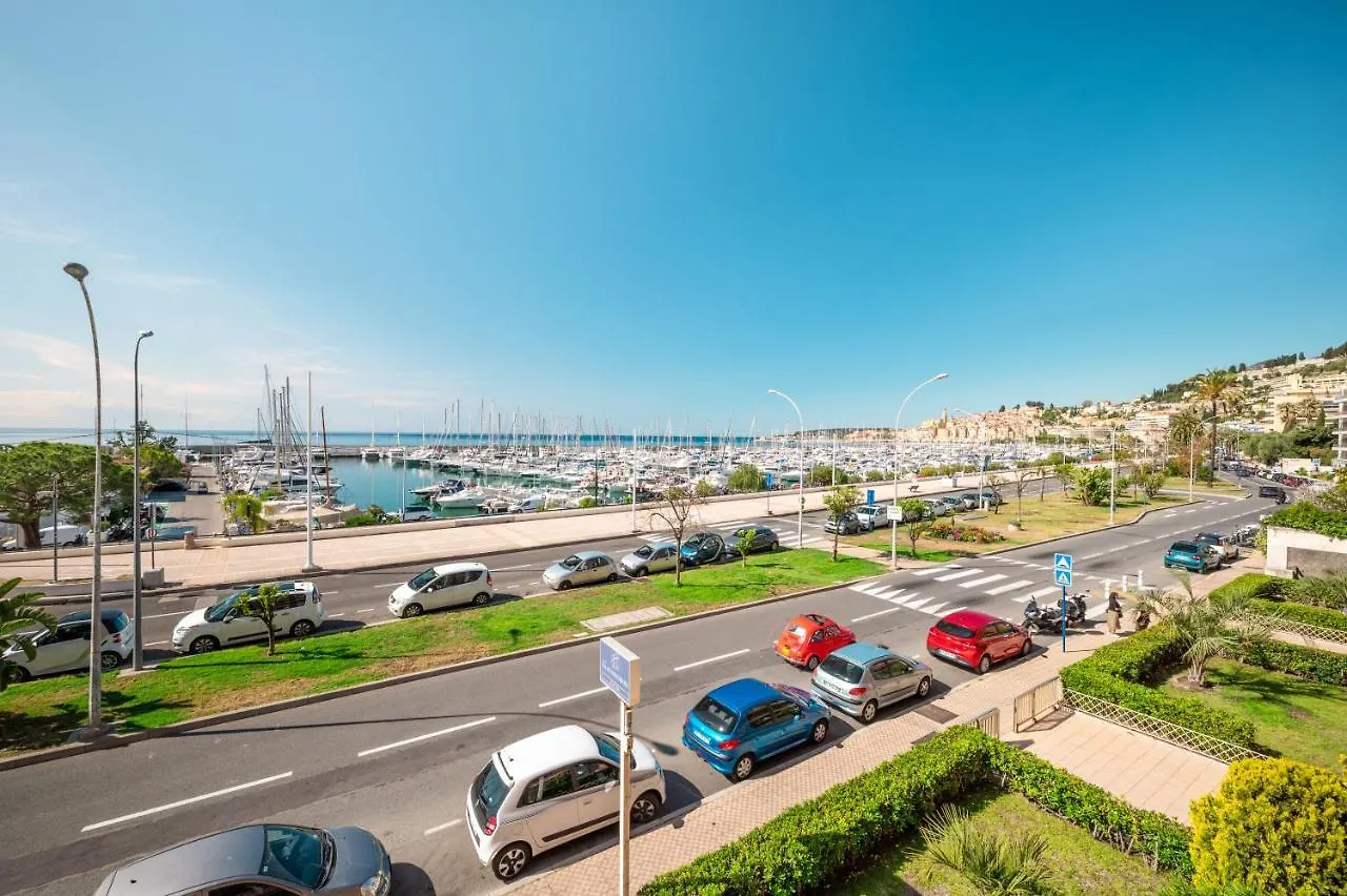 La Grande Palmeraie - Spacieux Studio Avec Vue Mer, Terrasse, Port De Garavan Menton Daire